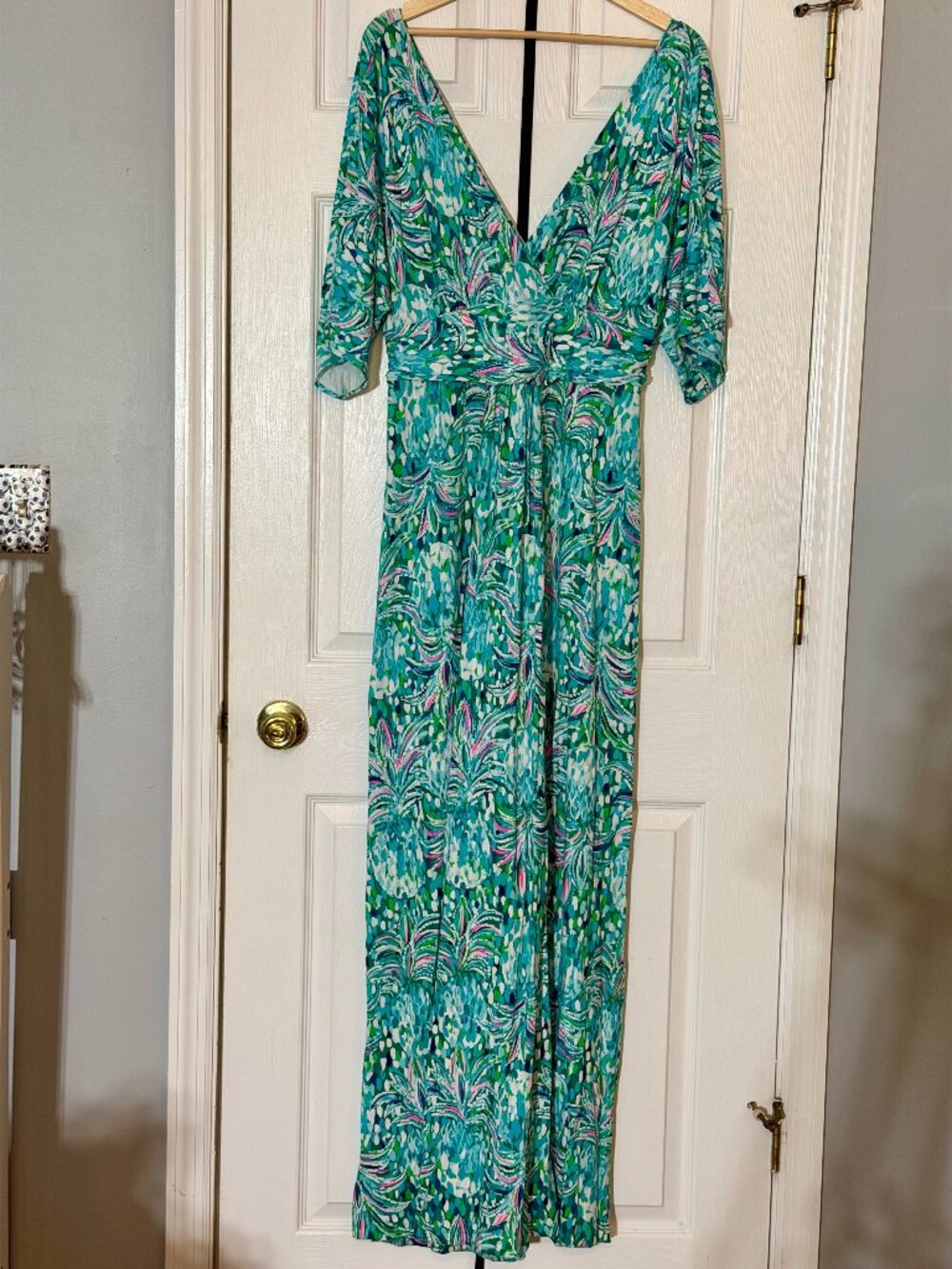 Lilly Pulitzer Parigi Maxi Dress in Emerald Isle Party Like a Pineapple